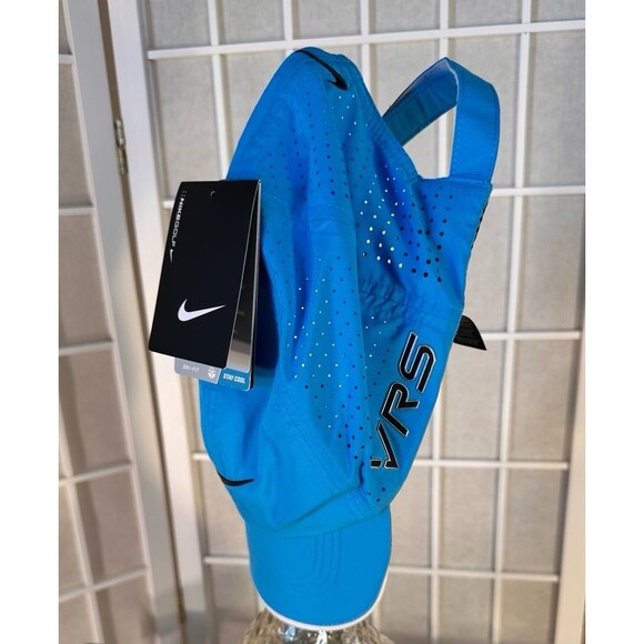 Nike RZN VRS Golf Hat Blue OSFM Adjustable Breathable Swoosh Logo Polyester New - Picture 2 of 10